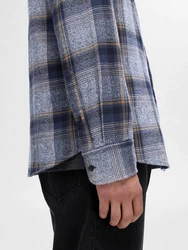 SELECTED HOMME Hemd SLHOwen Blau/Grau/Hellblau/Dunkelblau