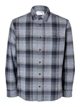 SELECTED HOMME Hemd SLHOwen Blau/Grau/Hellblau/Dunkelblau