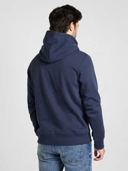 JACK & JONES Sweatshirt JCOOUTDOOR LOGO SWEAT HOOD SN Dunkelblau/Hellblau