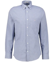 Gant Langarmhemd Hemd POPLIN MICRO GINGHAM SHIRT Hellblau/Dunkelblau/Blau/Grau