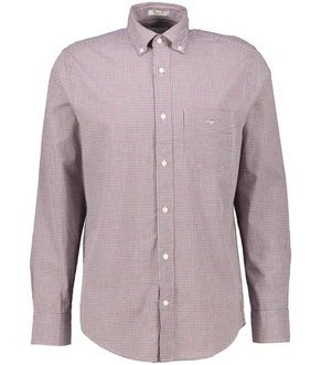 Gant Langarmhemd Hemd POPLIN MICRO GINGHAM SHIRT Dunkelrot/Rot/Bordeaux