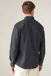 Next Langarmhemd Oxford Slim Fit Dunkelgrau/Grau/Dunkelblau/Schwarz/Blau