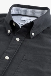 Next Langarmhemd Oxford Slim Fit Dunkelgrau/Grau/Dunkelblau/Schwarz/Blau