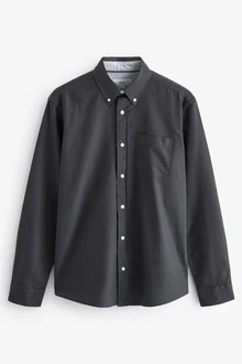 Next Langarmhemd Oxford Slim Fit Dunkelgrau/Grau/Dunkelblau/Schwarz/Blau Next Langarmhemd Oxford Slim Fit Dunkelgrau/Grau/Dunkelblau/Schwarz/Blau