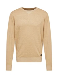 Blend Sweatshirt Strickpullover Bruton sand/schwarz