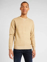 Blend Sweatshirt Strickpullover Bruton sand/schwarz