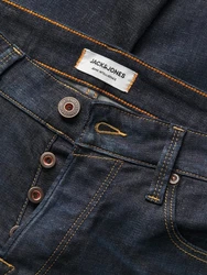 Jack & Jones Regular-fit-Jeans JJGlenn Dunkelblau/Blau