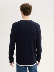 TOM TAILOR Denim Strickpullover 2-in-1-Look 