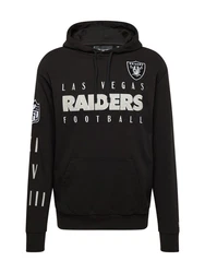 New Era NFL Patch Las Vegas Raiders Hoodie Sweatshirt schwarz/weiß