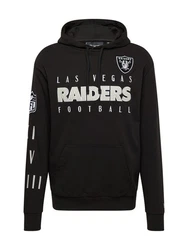 New Era NFL Patch Las Vegas Raiders Hoodie Sweatshirt schwarz/weiß