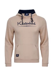 Schietwetter Kapuzenpullover Herren Hoodie Kustenkind Khaki/Braun/Beige