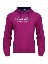 Schietwetter Kapuzenpullover Herren Hoodie Kustenkind Rosa