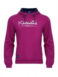 Schietwetter Kapuzenpullover Herren Hoodie Kustenkind Rosa