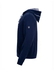 Schietwetter Kapuzenpullover Herren Hoodie Kustenkind Blau/Dunkelblau