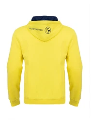 Schietwetter Kapuzenpullover Herren Hoodie Kustenkind Gelb