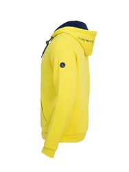 Schietwetter Kapuzenpullover Herren Hoodie Kustenkind Gelb