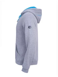 Schietwetter Kapuzenpullover Herren Hoodie Kustenkind Grau/Hellblau/Blau