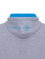 Schietwetter Kapuzenpullover Herren Hoodie Kustenkind Grau/Hellblau/Blau