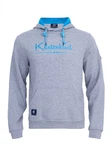 Schietwetter Kapuzenpullover Herren Hoodie Kustenkind Grau/Hellblau/Blau