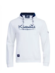Schietwetter Kapuzenpullover Herren Hoodie Kustenkind Blau/Creme/Weiß