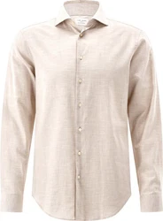 Carl Gross Businesshemd CG Ethan Weiß/Beige/Khaki