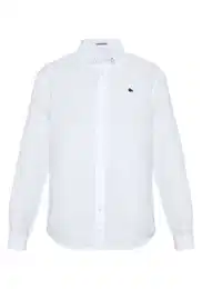Langarmhemd mit Logostickerei