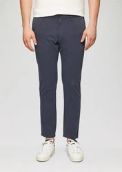 s.Oliver Stoffhose Regular Fit Strukturierte Chino Garment Dye Dunkelblau/Grau/Blau/Hellblau