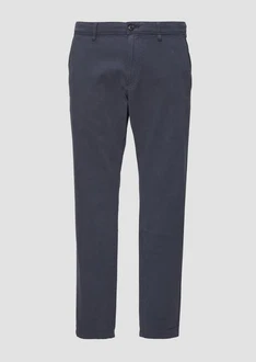 s.Oliver Stoffhose Regular Fit Strukturierte Chino Garment Dye Dunkelblau/Grau/Blau/Hellblau