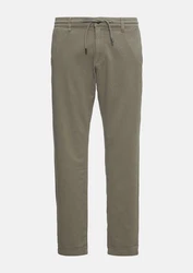 s.Oliver Stoffhose Regular Chino-Jogger Khaki/Dunkelgrün