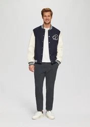 s.Oliver Stoffhose Regular Chino-Jogger Dunkelblau/Dunkelgrau/Grau/Hellgrau/Blau
