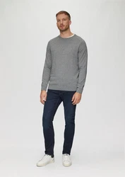 s.Oliver Strickpullover mit Raglanärmeln Grau/Dunkelgrau/Hellgrau