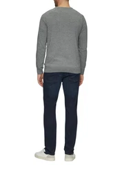 s.Oliver Strickpullover mit Raglanärmeln Grau/Dunkelgrau/Hellgrau