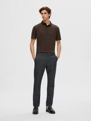 SELECTED HOMME Chinohose SLHMiles Dunkelblau/Dunkelgrau/Grau/Blau