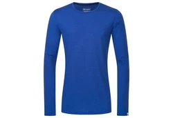 Kaipara Merino Sportswear Langarmshirt Herren Slimfit Blau/Dunkelblau/Hellblau