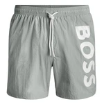BOSS Badeshorts Octopus Grau/Dunkelgrün/Braun/Khaki/Beige