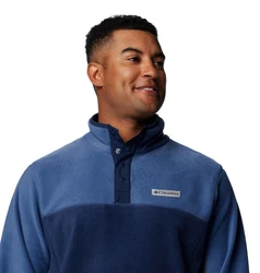 COLUMBIA Sportpullover 'Steens Mountain' Hellblau/Grau/Dunkelblau/Blau