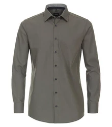 VENTI Businesshemd extra langer Arm Dunkelgrün/Khaki/Grau/Braun
