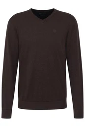 V-Ausschnitt-Pullover mit V-Ausschnitt
