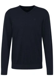 V-Ausschnitt-Pullover mit V-Ausschnitt