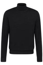 bugatti Rollkragenpullover Schwarz