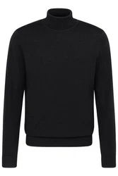 bugatti Rollkragenpullover Schwarz