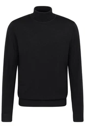 Rollkragenpullover aus 100 % Merinowolle