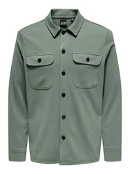 ONLY & SONS Langarmhemd New Kodyl Dunkelgrün/Grün/Hellgrün