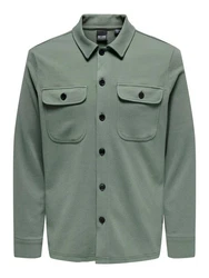 ONLY & SONS Langarmhemd New Kodyl Dunkelgrün/Grün/Hellgrün