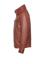 bugatti Lederjacke BUMATTI Braun/Orange/Rot