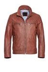 bugatti Lederjacke BUMATTI Braun/Orange/Rot