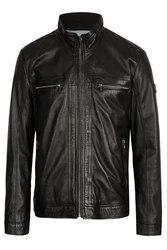 bugatti Lederjacke BUMATTI Dunkelgrün/Dunkelbraun/Schwarz/Braun/Grau
