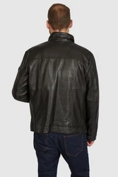 bugatti Lederjacke BUMATTI Dunkelgrün/Dunkelbraun/Schwarz/Braun/Grau