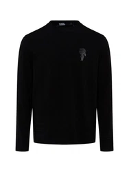 KARL LAGERFELD Langarmshirt Schwarz