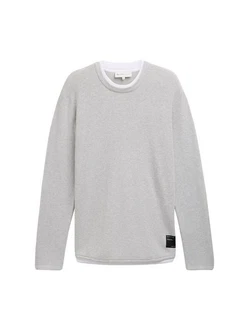 TOM TAILOR Denim Strickpullover 2-in-1-Look